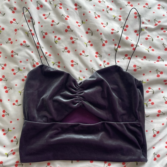 Urban Velvet Crop Top - Picture 2 of 5